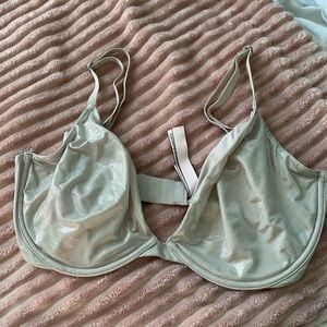 Sparkly, silver, unlined Victoria’s Secret bra